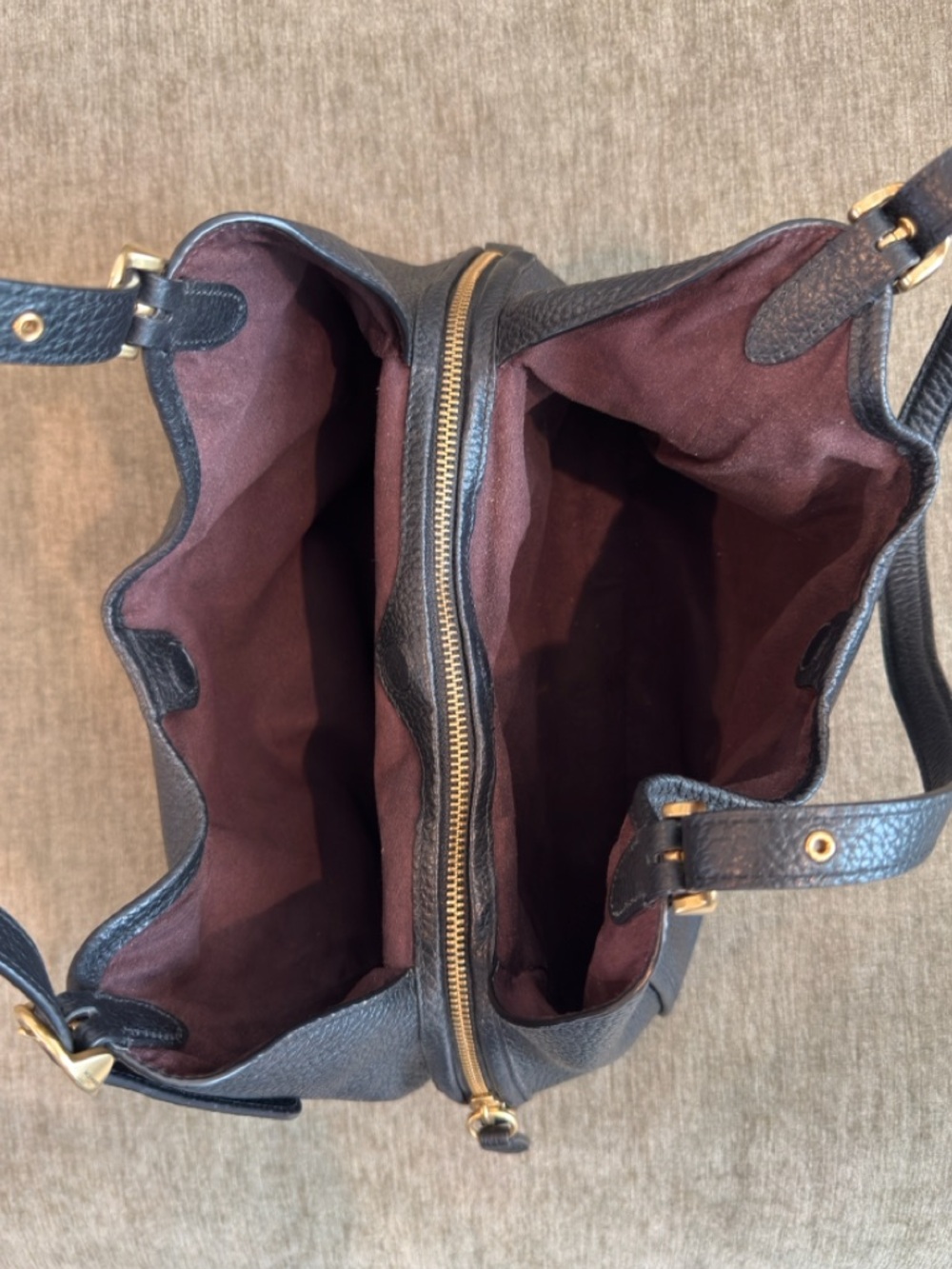 Authentic Coach Lori Black Pebble Leather Shoulder Bag With Gold Hardware - Picture 11 of 14